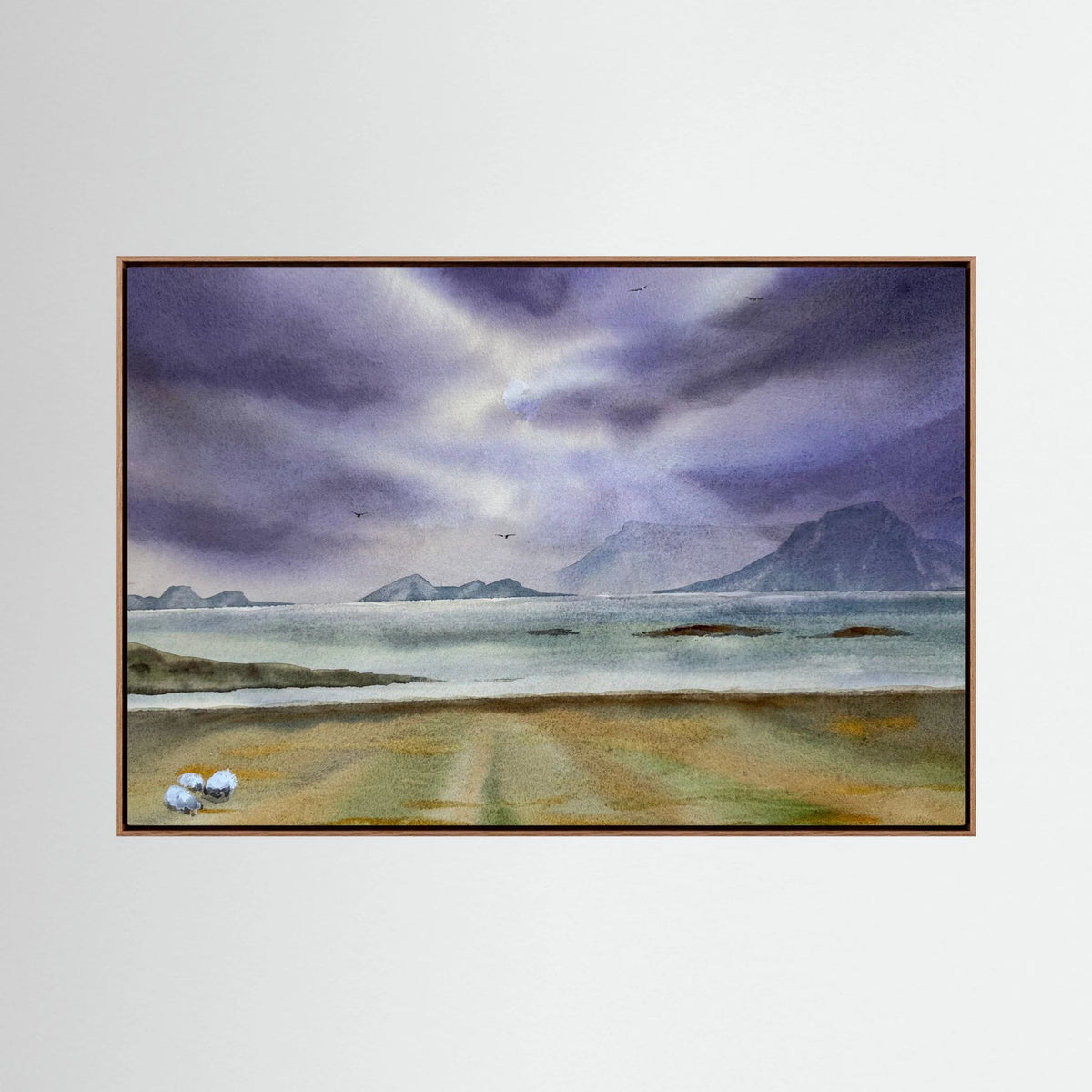 Kvalnes V, violet sky over Lofoten
