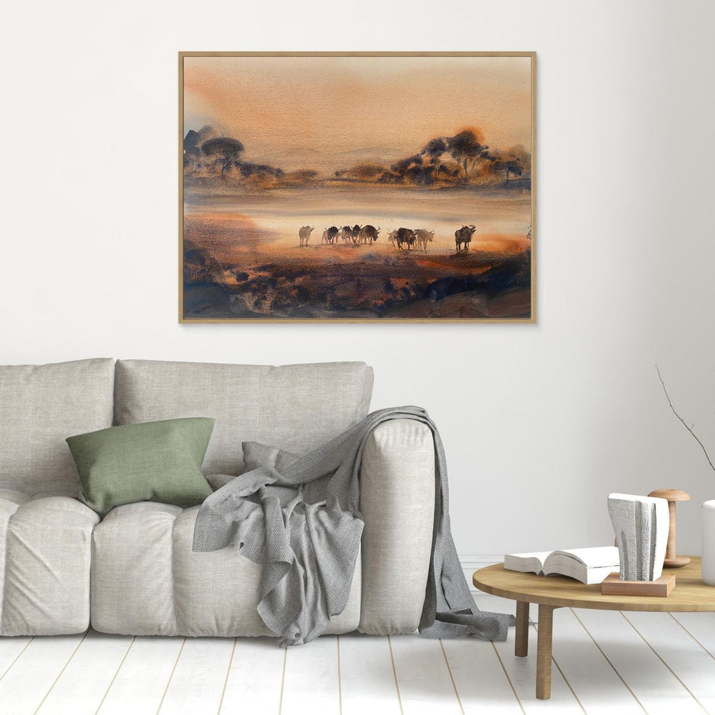Wildebeests